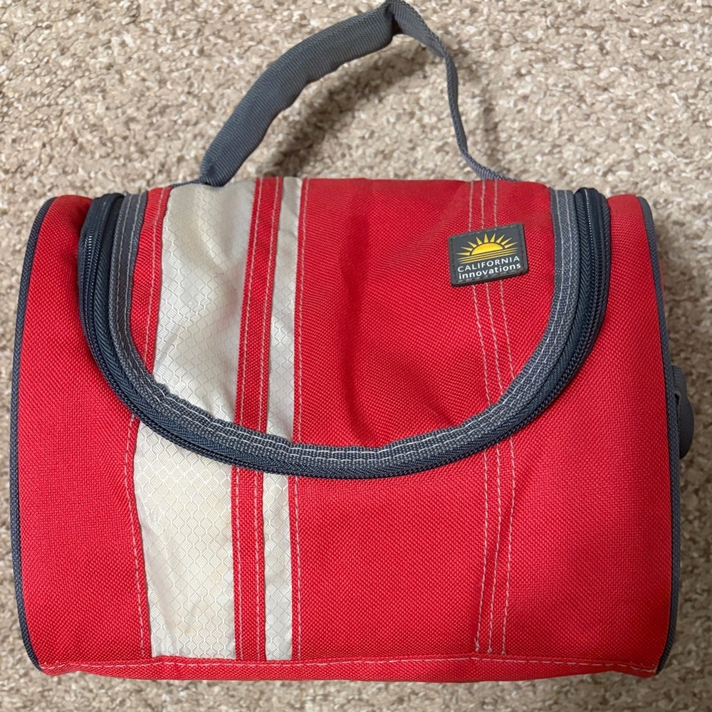 Red and Gray Lunch Box